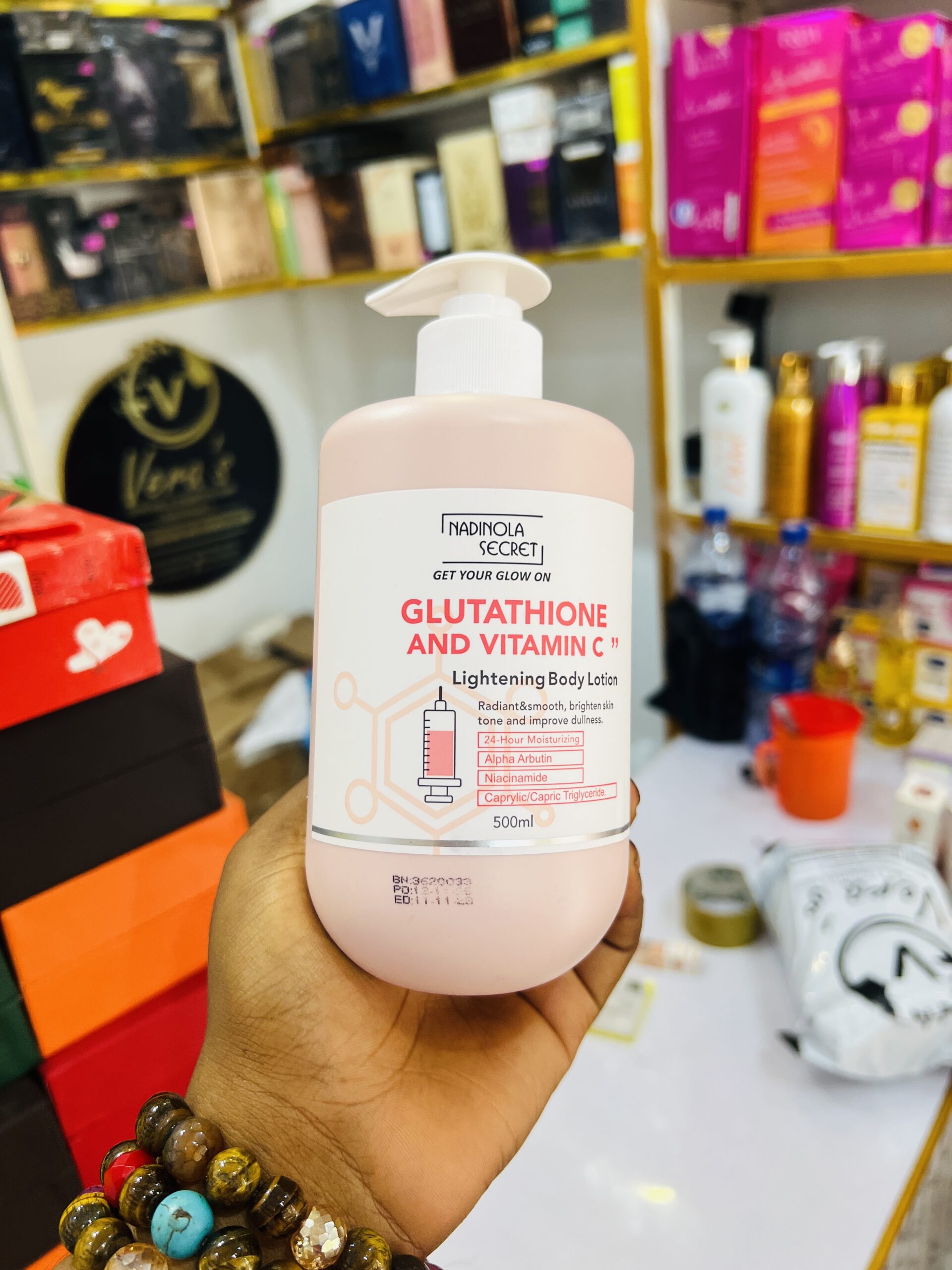 Nadinola secrets glutathione vitamin c lotion