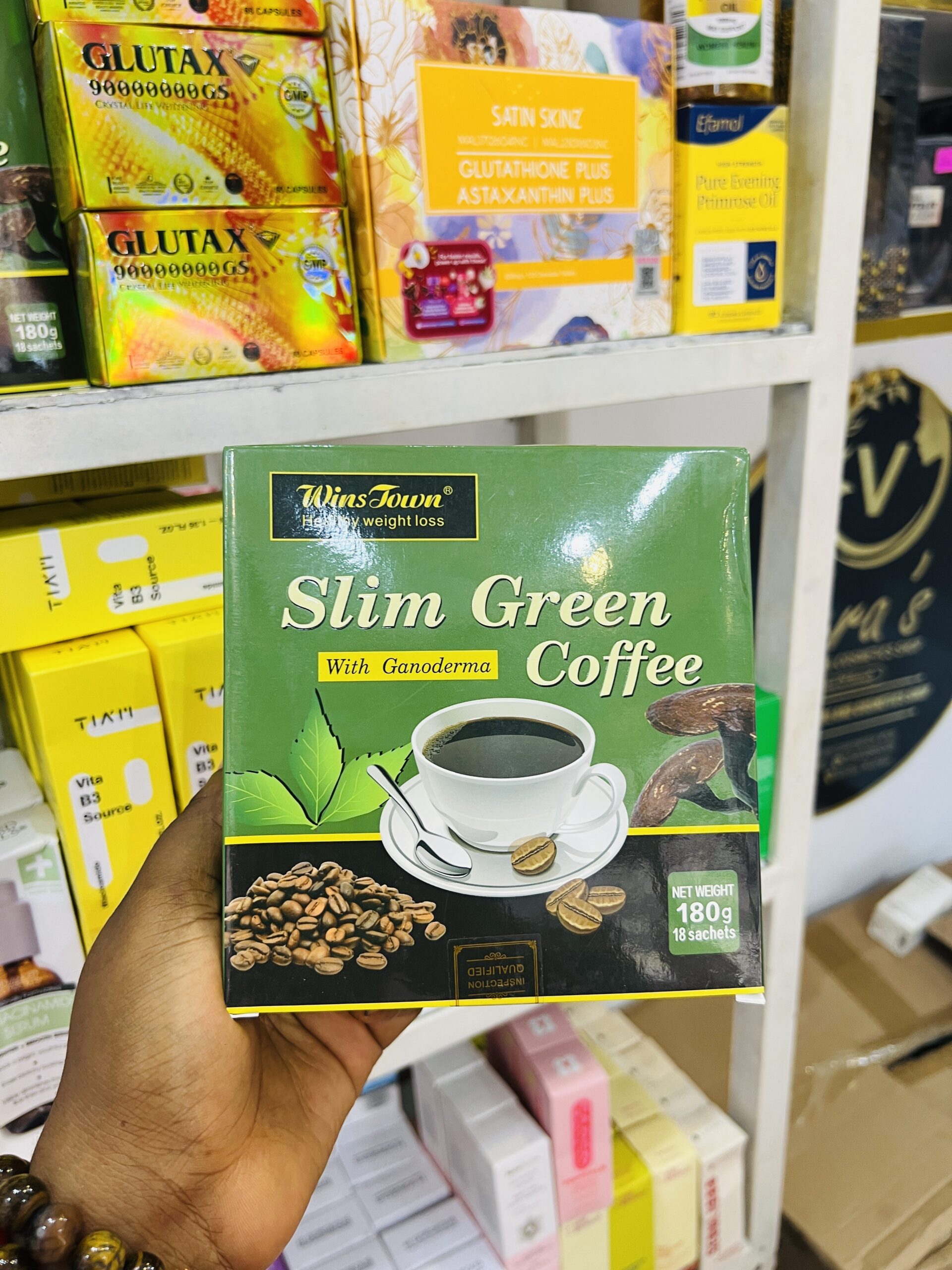 Winstown slim green coffee