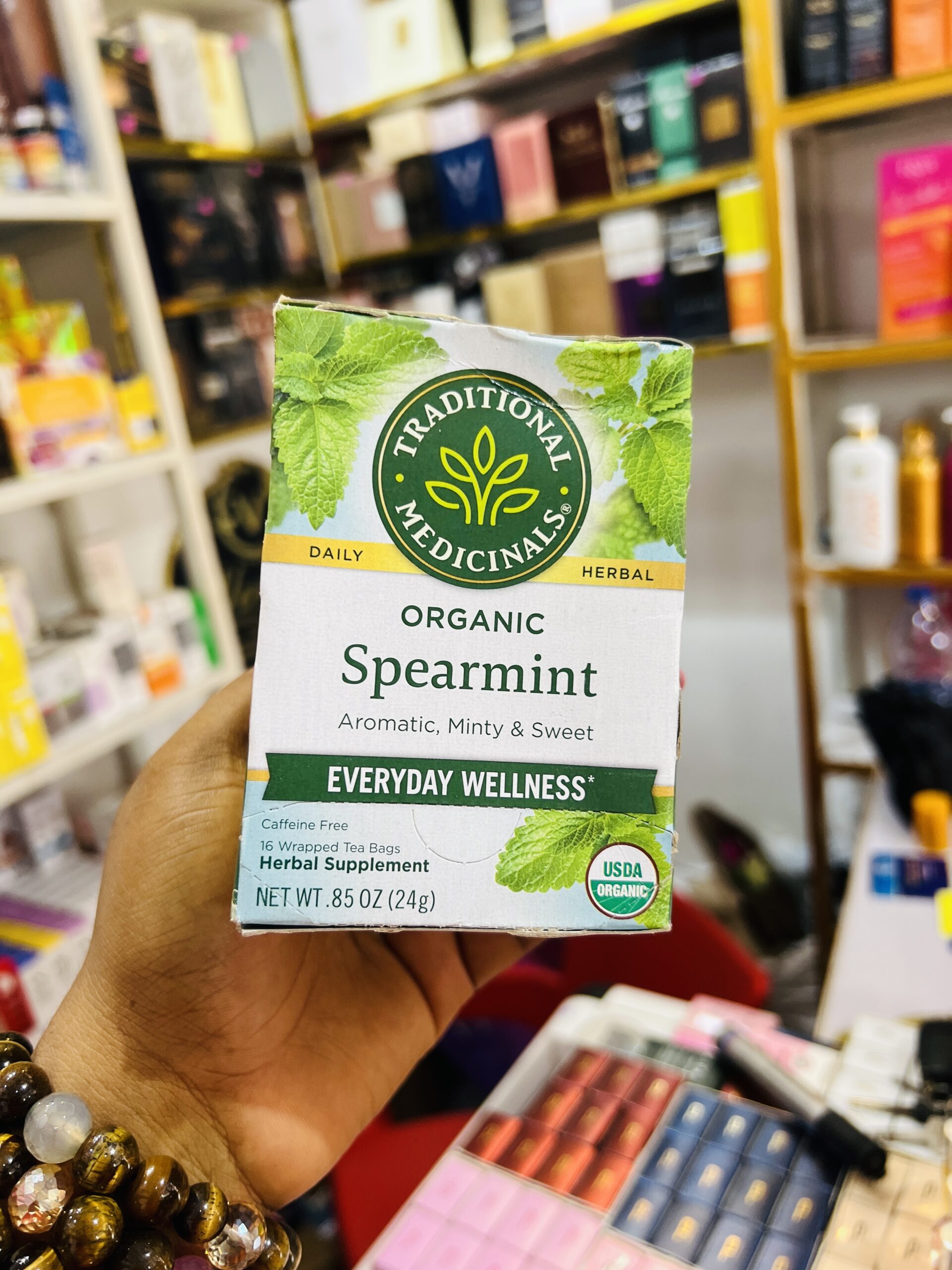 Traditional medicine organic spearmint tea