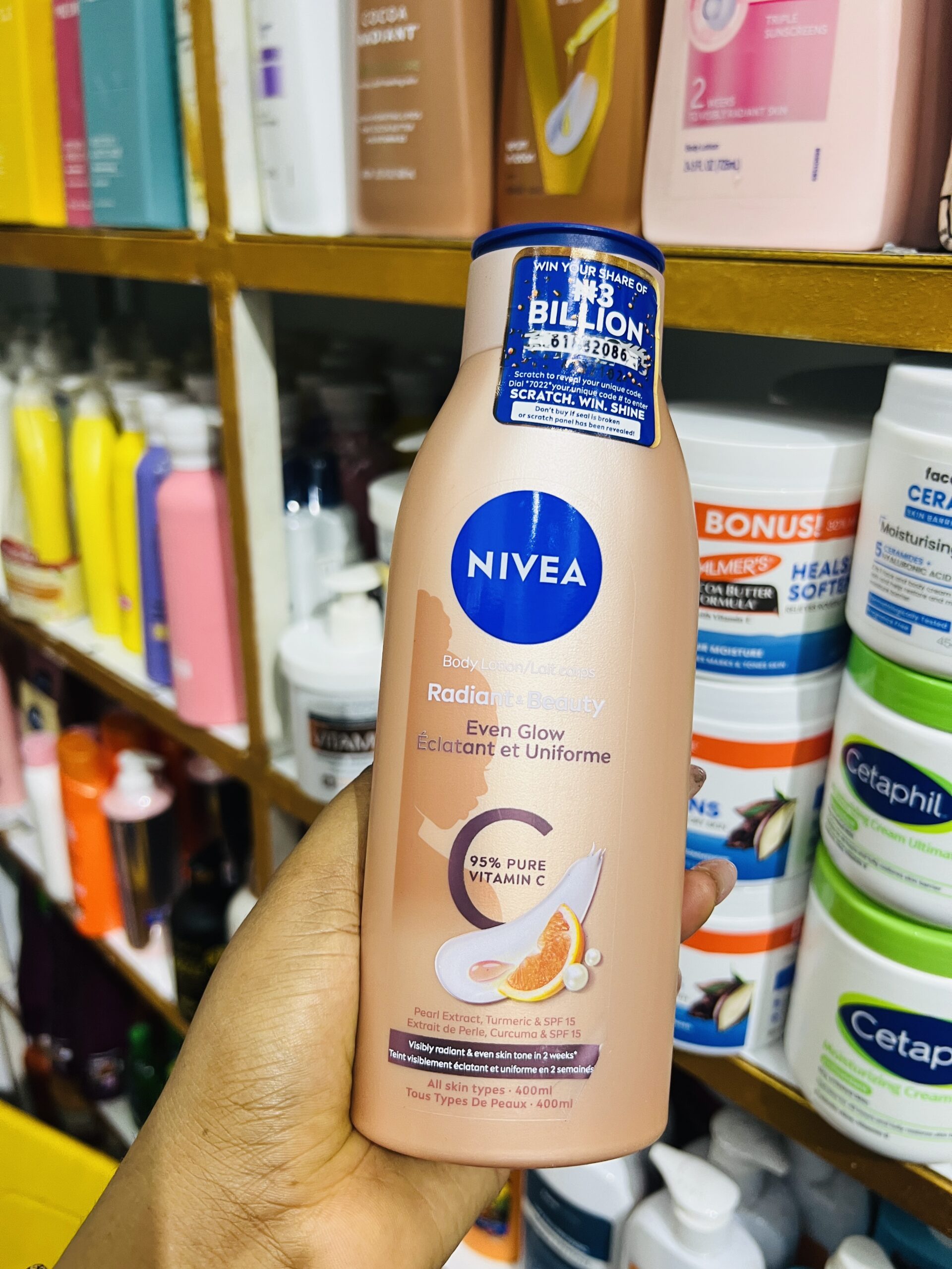 Nivea radiant + beauty even glow vit c lotion